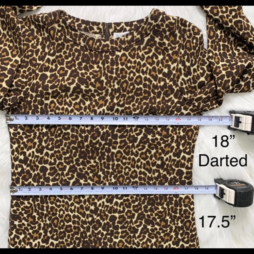 J crew cheetah dress Size 4 - Picture 6 of 6